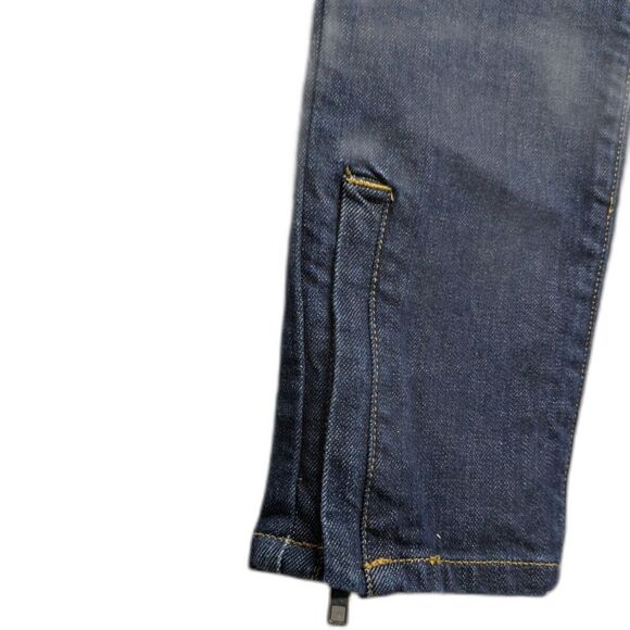 Nikita Jeans Women 27 High Waist Zippered Slits Dark Wash Blue - Picture 7 of 9